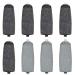 Replacement Heads for Flawless Pedi Ancable 8-Pack Replacement Roller Refills Heads 5 Black Coarse and 3 Gray Fine Heads Compatible with Finishing Touch Flawless Pedi Electric Tool File