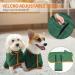 Pettom Dog Bathrobe Fast-Drying Microfiber & Super Absorbent Cotton for All Dog Sizes (XS Green) - Perfect for Large Medium & Small Dogs - Buy Online on GoSupps.com