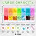 BoxSik 7-Day Pill Organizer - Rainbow 14 Compartments Medication Doser with Removable Sections for Morning & Evening Use - Buy Online on GoSupps.com