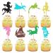Keaziu 32PCS Fairy Cupcake Toppers Fairy Theme Flower Angel Cupcake Picks Ballet Dancer Spring Wedding Bridal Baby Shower Birthday Party Cake Decorations Supplies green 2