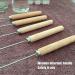 Premium Stainless Steel Cupping Stick Set - Fire-Tied Rods with Wooden Handle - Traditional Reusable Cupping Therapy 2 Pieces for Optimal Health - Buy Online on GoSupps.com