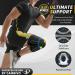 Cambivo Knee Brace - Compression Bandage for Men & Women | 2 Pieces with Stabilizers & Gel Pad for Sports Arthritis Meniscus Support | Black/Gray - Buy Online on GoSupps.com