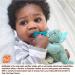RaZbaby JollyPop Pacifier Holder with Detachable Bunny Pacifier - USA Made Silicone, Machine Washable - Ages 0M+, Easy to Hold - Buy Online on GoSupps.com