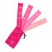 Glitzer Fitness Premium Resistance Bands | Set of 4 Pink Exercise Bands Loops for Stretching Yoga Mobility and Strength Training Pink 12.0 Inches