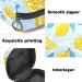 Lemon Leaves Menstrual Cup & Pad Pouch - Portable Sanitary Napkin Storage Bag - Buy Online on GoSupps.com