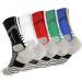 DISILE Elite Cushioned Dri-Fit Athletic Crew Thick Sports Socks Unisex- 5 Pairs Sort F