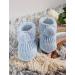 Royal Icon Newborn Baby Booties | 0-3 Months | Pom Pom Bootees for Boys & Girls | Blue | RI408 - Buy Online on GoSupps.com