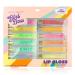 Expressions 12pc Clear Lip Gloss Pack | Hydrating Lip Oils with Vitamin E & Essential Oils | Flavored Tinted Lip Moisturizer - International Shipping - Buy Online on GoSupps.com