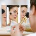 LED Lighted Makeup Vanity Mirror Set | Portable Trifold Design with 1x Magnification | Bright Daylight HD Lighting for Clear Cosmetics Application - Buy Online on GoSupps.com