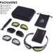 Polarized Motorcycle Riding Goggles | Interchangeable Lenses for Cycling, Running, Fishing | UV400 Sports Sunglasses for Driving & Outdoor Activities - Buy Online on GoSupps.com