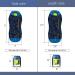 AceCamp Glow in The Dark Mummy Sleeping Bag for Kids & Youth | 30F/-1C Temp Rating | Water-Resistant for Camping, Hiking & Slumber Party - Blue - Buy Online on GoSupps.com