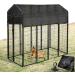10x10 ft Dog Kennel Shade Cover with 90% Sunblock - Outdoor Pet Crate Mesh Tarp + 12 Bungee Cords - Buy Online on GoSupps.com