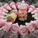 Lucas shops Bottles with Removable Pink Tops for Baby Showers  Parties  and Favors (24 Pink))  3.5*1.60 Inch