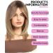 WOKESTAR Short Brown Bob Wig with Fringe - Heat Resistant Synthetic Hair for Women - Buy Online on GoSupps.com