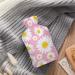 White Daisy Hot Water Bottle with Plush Cover - Ideal Hand Warmer for Adults & Children - 26.5x15.3cm | Buy Internationally - Buy Online on GoSupps.com