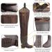 GREENWATER Waterproof Hip Waders with Boots for Men Women | Adult Bootfoot Hip Waders for Fishing & Hunting | Brown M7/W9 - Buy Online on GoSupps.com