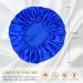 Eupinduo Satin Sleeping Cap Bonnet - 2 Pack High Elastic Curly Hood for Women | Soft Satin Sleep Hats in Black & Blue - Buy Online on GoSupps.com