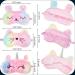 SATINIOR Unicorn Sleep Mask - Rainbow Eye Cover for Girls, Kids, and Adults - Soft Plush Blindfold for Travel - 6 Count - Buy Online on GoSupps.com