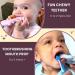 Brushing Buddy: 2-in-1 Silicone Teether and Mouth Prop Toy - Mint - Buy Online on GoSupps.com
