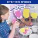 CELOX Large Eco-Friendly Cellulose Kitchen Sponges - 24 Pack Super Absorbent Cleaning Sponges for Dishes - DIY Kids Sponges in Pink-yellow (4.5 x 2.8 x 0.6) - Buy Online on GoSupps.com