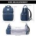 Shop SndMor Dark Blue Diaper Bag Backpack - Multifunctional with Bed Function Stroller Hooks Ideal for Moms & Dads | International Shipping - Buy Online on GoSupps.com