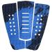 HZCHIONE 3 Piece Traction Pads Surfboard Deck Foot Traction Pad for Soft Board,Fish Board,Hybrid Board,Fun Board,SUP Board,Skim Board Self-Adhesive Professional Surfboard Tail Pads with Kicker Style B:Black+Blue