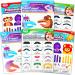 Hand Puppets Tattoos for Toddlers Kids Party Favors Halloween Costume Accessories   Finger Mustache Animal Monkey Spider Giraffe Temporary Tattoos for Kids (Party Face Paint)