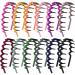 Duufin 12 Pieces Zigzag Headbands with Teeth Headbands Plastic Sharks Tooth Headband Wave Teeth Comb Headbands Non-slip Headband Fabric Covered Colorful Zig Zag Headbands for Girls and Women  12 Colors Classic Color
