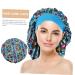 FOMIYES Blue Pretied Hijab Cap for Women | Reusable Chemo Shower Cap | Elastic Sleep Hat for Hair Loss | Smooth Fabric Night Cap - 34.5X23X2CM - Buy Online on GoSupps.com