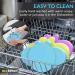 Bee Bright Baby Suction Plate - Non Slip Silicone Weaning Plate for Toddlers - Turquoise | Dishwasher Safe & Mess-Free Feeding Plate - Buy Online on GoSupps.com