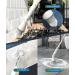 SCARSON Electric Spin Scrubber with Ergonomic Handle and 2 Speed Settings - Ideal for Bathroom Cleaning - Includes 5 Replaceable Brush Heads (White) - Buy Online on GoSupps.com