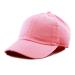 Kids Washed Low Profile Cotton and Denim UPF 50+ Plain Baseball Cap Hat 6-9 Years 0. Light Pink