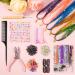 20 Colors Hair Tinsel Kit | 48 Fairy Hair Extensions Set with Tools & Rhinestone | Heat Resistant Hair Accessories for Women & Girls - 4000 Strands - Buy Online on GoSupps.com