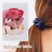 Fbbules 12-Piece Velvet Scrunchies Set | Colorful Elastic Hair Ties for Women & Girls | Best Hair Bands for Ponytails - Buy Online on GoSupps.com
