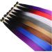 Feather Hair Extension Feather Hair Extensions for Braiding 100strands Straight Rainbow Color Green Yellow Pink Synthetic crochet hair extension set (Color : 1pc hair plier Size : 22inches) 22inches 1pc hair plier - Buy Online on GoSupps.com