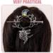 minkissy Viking Wolf Moon Hair Clips: Vintage Celti-c Knot Shawl Hairpins Retro Silver Alloy Viking Hair Barrette Hair Sticks for Women Girls Birthday Jewelry Accessories - Buy Online on GoSupps.com