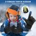Kids Softshell Winter Gloves | Warm Sports & Riding Gloves | Anti-Slip Windproof Fleece for Boys & Girls - XL Black - Buy Online on GoSupps.com
