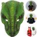 Buy Holidyoyo Dinosaur Mask | Realistic PU Dino Mask for Halloween Cosplay & Fun | International Shipping Available - Buy Online on GoSupps.com