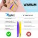 Professional Stainless Steel Eyebrow Tweezers - Precision Pointed Pincettes for Plucking Ingrown Hair | Candure 2PC Set (Yellow & Purple) - Buy Online on GoSupps.com