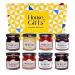 Jams & Marmalade Preserves Tasting Hamper Selection Gift Set With 8x 38g Jars | Gourmet Gifts for Mum Dad Elderly People Jam Lovers Classic Preserves