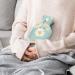 White Flowers Hot Water Bottle with Plush Cover - Hand Warmer for Adults & Children | 26.5x15.3cm - Ideal for Comfort & Warmth - Buy Online on GoSupps.com