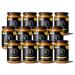 Lion content - organic stew "chickpea curry" - 570g glass with a creamy coconut milk & hemp seeds - without sugar additive and gluten -free - ready dish with lots of protein and carbohydrates - quantity: 12 12
