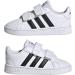 adidas Grand Court Tennis Shoe Toddler 6 Toddler - White/Black/White - Buy Online on GoSupps.com