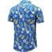 EVNMENST Hawaiian Shirt for Men - Floral Blue XX-Large | Short Sleeve Beach Aloha Shirt - Buy Online on GoSupps.com