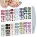 Kalolary self -adhesive nail film sticker 12 sheet marblerage footnail sticker nail art sticker design self -adhesive manicure sticker beautiful fashion diy decoration