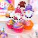 Kids' Ice Cream Dessert Themed Gnome Happy Birthday Cupcake Toppers Set of 18 Pieces - These are great ice cream-themed parties baby shower parties or birthday party decorations for boys and girls - Buy Online on GoSupps.com