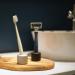 Set of 2 Mudai Aluminium Toothbrush Holder Stands - Satin Silver Finish - Buy Online on GoSupps.com