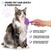 Round Bristle Pet Brush for Dogs and Cats - Gentle Grooming Tool for Short or Long Hair - Removes Dander, Dirt, and Detangles - Purple - Buy Online on GoSupps.com