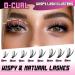 Veleasha DIY Lash Extension Kit - 228Pcs D Curl Individual & 40D Cluster Lashes for Beginners | Wispy & Fluffy Eyelash Extensions (9-16mm - Buy Online on GoSupps.com