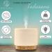 Qidosha Aroma Diffuser Tadasana | FAZ Test Winner Design 12/2023 | Premium Essential Oil Diffuser with Real Wood Base & Ceramic Hood | 10 Hours Operation | Warm-White Light - Buy Online on GoSupps.com